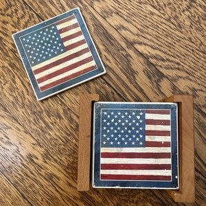 American flag coaster